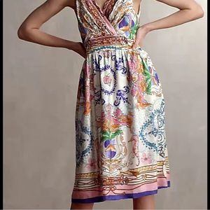 Anthropologie Acionna Silk Dress Collette Dinnigan Size 2